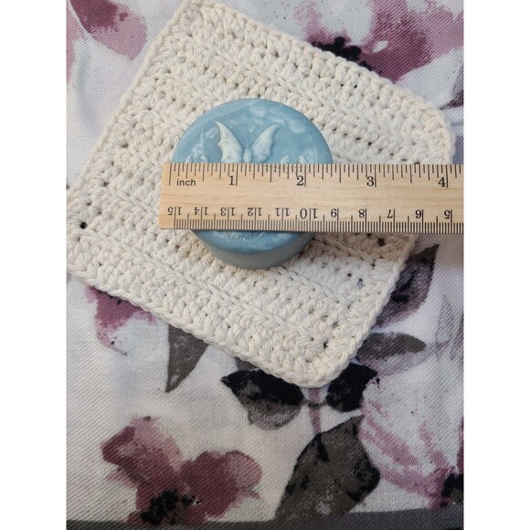 Butterfly Floral Blue Soapstone Trinket Dish Signed R Nemith Ring Holder - Picture 5 of 8